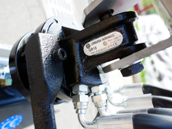 hydraulic forestry crane with log grapple for tractor crab 3000