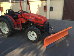 snowplough with plate for tractor lns 170 a