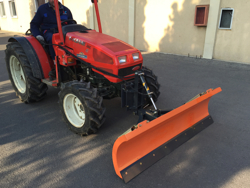 snowplough with plate for tractor lns 190 a