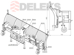 snowplough for telehandlers merlo ssh 04 2 6 merlo