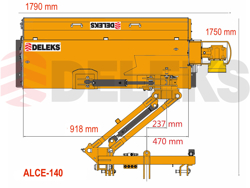 sideshift flail mower heavy offset side mulcher for tractors alce 140