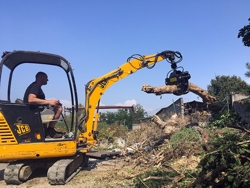 log grapple for mini diggers and forest cranes dk 10
