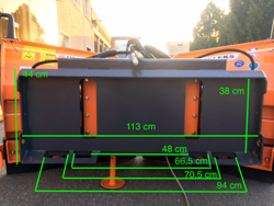 snowplough for up to 3 0 ton skid steer loaders lnv 250 m