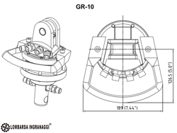 log grapple with rotator for mini diggers and forest cranes dk 10 gr 10