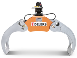 log grapple with fixed pendulum rotator for minidiggers and forest cranes dk 16 gr 30f