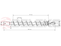 auger ø 75mm post hole digger