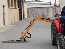 tractor mounted hedge cutter airone 130 tr