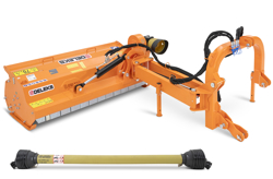 sideshift flail mower heavy offset side mulcher for tractors alce 160