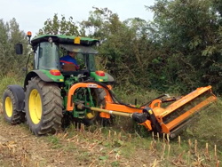 sideshift flail mower heavy offset side mulcher for tractors alce 180