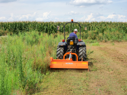 adjustable sideshift flail mower for medium sized tractors shredder mulcher mod tigre 160