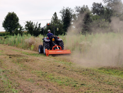 adjustable sideshift flail mower for medium sized tractors shredder mulcher mod tigre 160