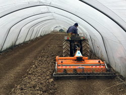 adjustable stone burier for tractors rotary tiller dfu 120