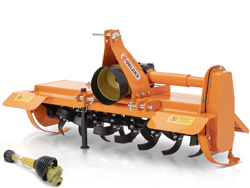 medium heavy rotavator tiller for tractor working width 150cm manuall sideshift mod dfm 150