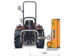 offset verge flail mower for tractor volpe 140