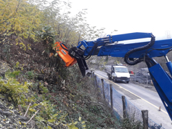 forestry mulcher of 80cm for mini excavators hydraulic shredder mod arh 80