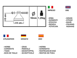 forestry mulcher of 120cm for mini excavators hydraulic shredder mod arh 120
