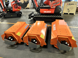 forestry mulcher of 80cm for mini excavators hydraulic shredder mod arm 80