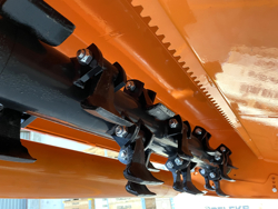 shredder with hydraulic side shift for orchard tractors mod jaguar 130