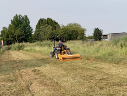 adjustable sideshift mower for tractors shredder mulcher mod gepard 150