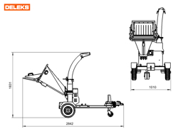 petrol chipper shredder woodchipper with engine dk 900 honda