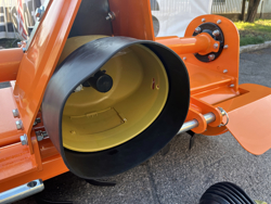 medium heavy rotavator tiller for tractor working width 125cm manuall sideshift mod dfm 125