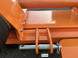 medium heavy rotavator tiller for tractor working width 150cm manuall sideshift mod dfm 150