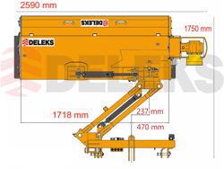 sideshift flail mower heavy offset side mulcher for tractors dragon 220