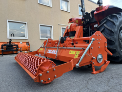 heavy rotavator tiller for tractors working width 200cm for soil preparation mod dftr 200