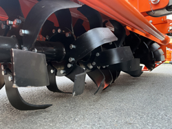 heavy rotavator tiller for tractors working width 220cm for soil preparation mod dftr 220