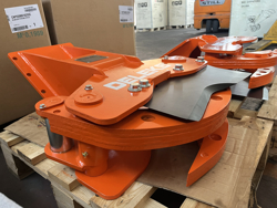 tree shear log grapple for mini excavators cf 11