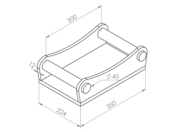 attachment for mini excavators s40
