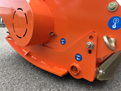 adjustable sideshift flail mower for medium sized tractors shredder mulcher mod tigre 160