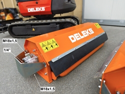 forestry mulcher of 100cm for mini excavators hydraulic shredder mod ar 100